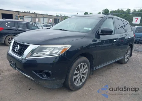 2015 Nissan Pathfinder S z USA, uszkodzony, nr VIN 5N1AR2MM8FC633321